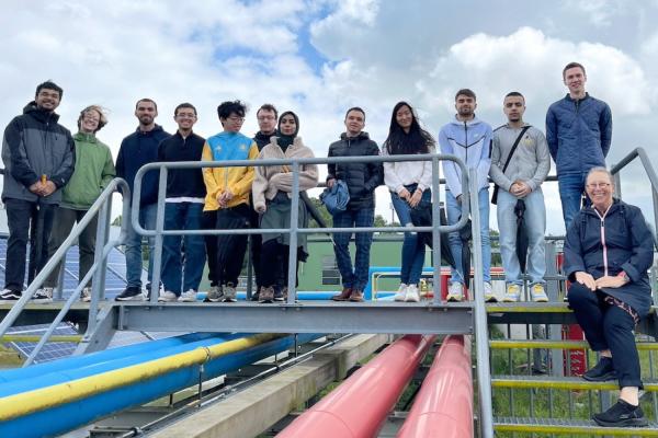 As part of a MITEI-sponsored field trip to the Netherlands to experience the country’s approach to sustainable energy, MIT students received a tour of EnTranCe, a facility dedicated to researching hydrogen usage within the energy grid, at Hanze University in Groningen. 