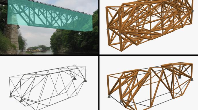 Computer model could enable bridges and buildings that use less material 