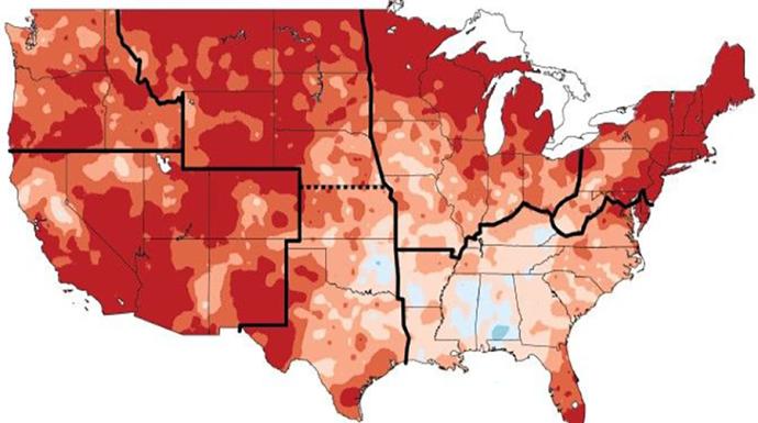 Study pinpoints states with steepest warming trends since 1980
